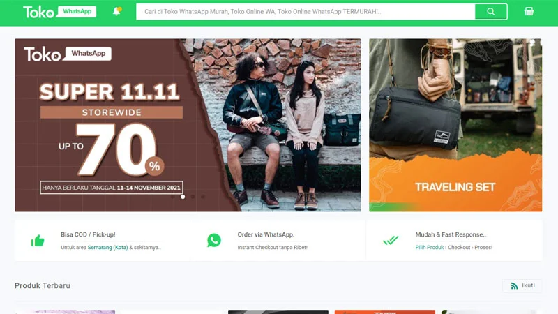 jasa website toko online toko WA murah gud mantab